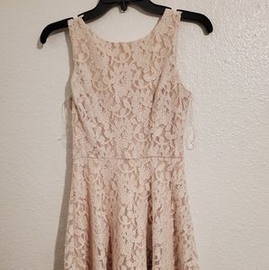 White flower lace dress